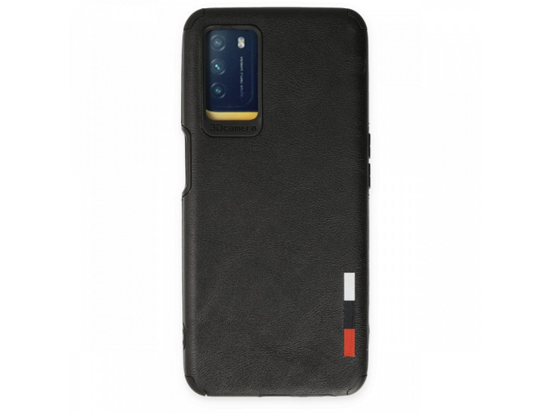 Newface Oppo A55 Kılıf Loop Deri Silikon - Siyah