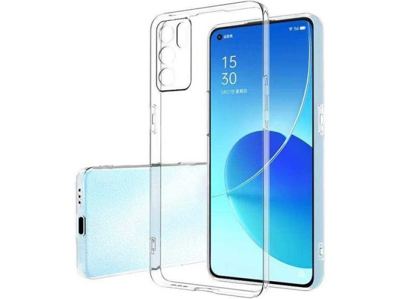 Newface Oppo Reno 6 Kılıf Lüx Şeffaf Silikon