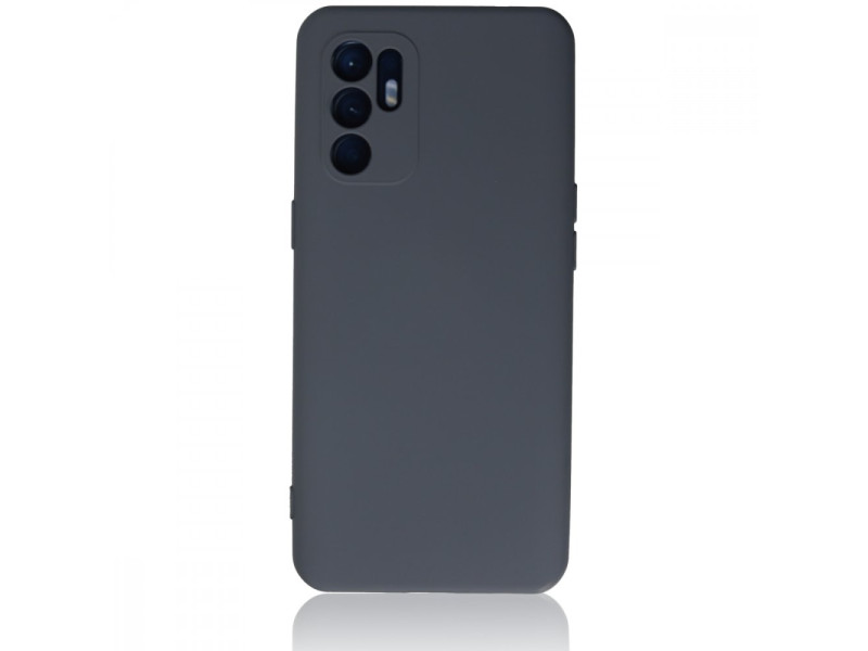 Newface Oppo Reno 6 Kılıf Nano içi Kadife Silikon - Gri