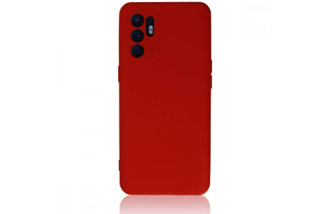 Newface Oppo Reno 6 Kılıf Nano içi Kadife Silikon - Kırmızı