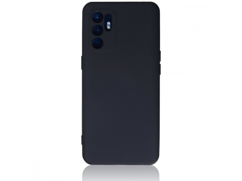 Newface Oppo Reno 6 Kılıf Nano içi Kadife Silikon - Lacivert