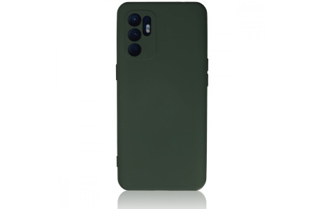 Newface Oppo Reno 6 Kılıf Nano içi Kadife Silikon - Koyu Yeşil