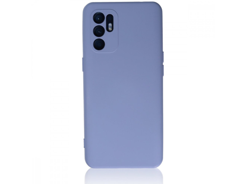 Newface Oppo Reno 6 Kılıf Nano içi Kadife Silikon - Lila