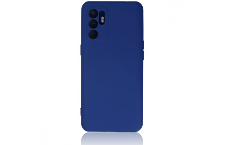 Newface Oppo Reno 6 Kılıf Nano içi Kadife Silikon - Mavi
