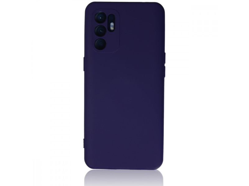 Newface Oppo Reno 6 Kılıf Nano içi Kadife Silikon - Mor