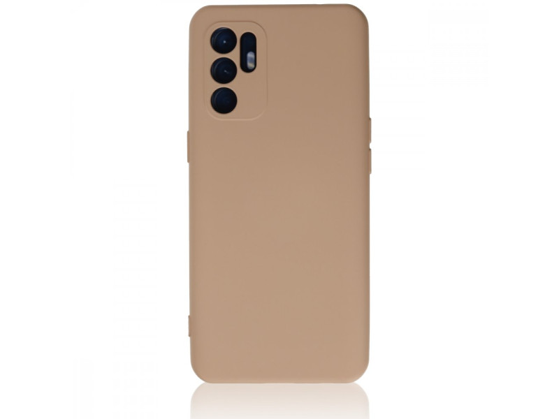 Newface Oppo Reno 6 Kılıf Nano içi Kadife Silikon - Pudra