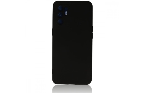 Newface Oppo Reno 6 Kılıf Nano içi Kadife Silikon - Siyah
