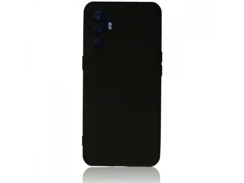 Newface Oppo Reno 6 Kılıf Nano içi Kadife Silikon - Siyah