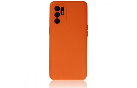 Newface Oppo Reno 6 Kılıf Nano içi Kadife Silikon - Turuncu