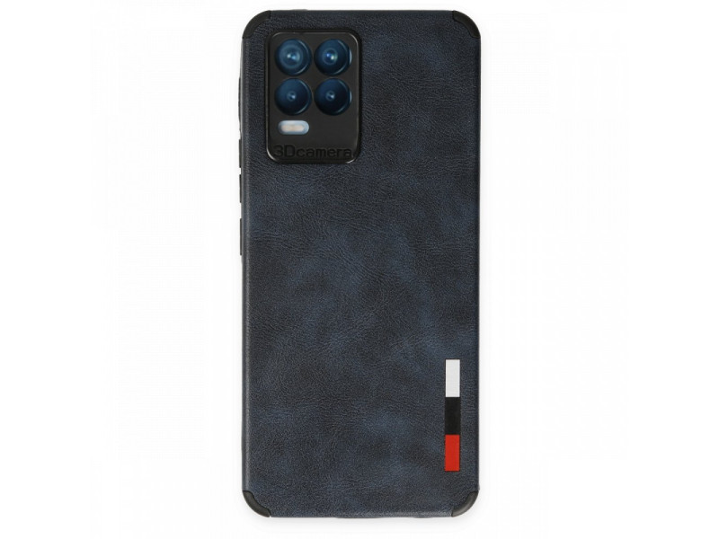 Newface Realme 8 Kılıf Loop Deri Silikon - Lacivert