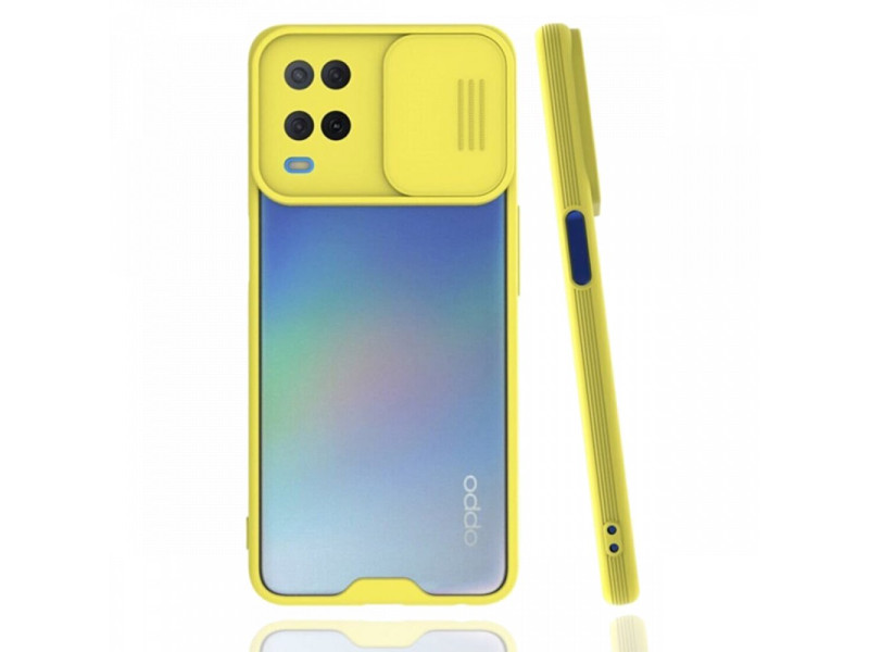 Newface Realme 8 Kılıf Platin Kamera Koruma Silikon - Sarı