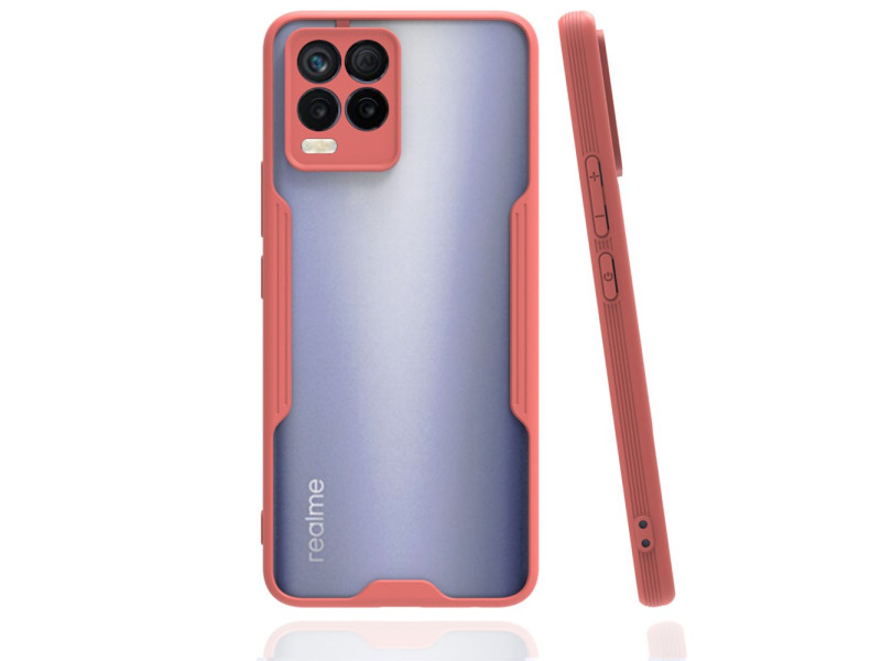 Newface Realme 8 Kılıf Platin Silikon - Pembe