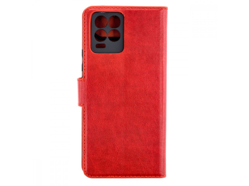 Newface Realme 8 Kılıf Trend S Plus Kapaklı Kılıf - Kırmızı