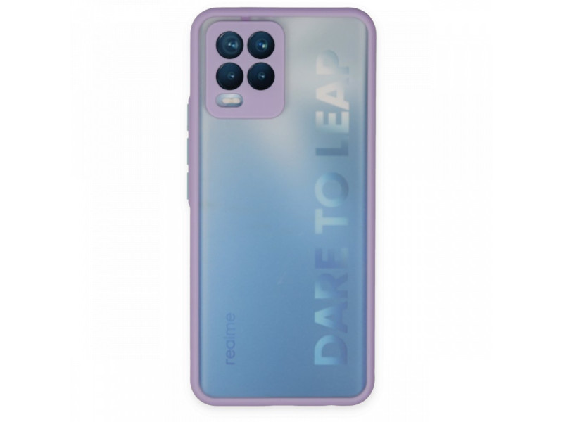 Newface Realme 8 Pro Kılıf Montreal Silikon Kapak - Mor