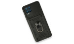 Newface Realme 8 Pro Kılıf Pars Lens Yüzüklü Silikon - Siyah