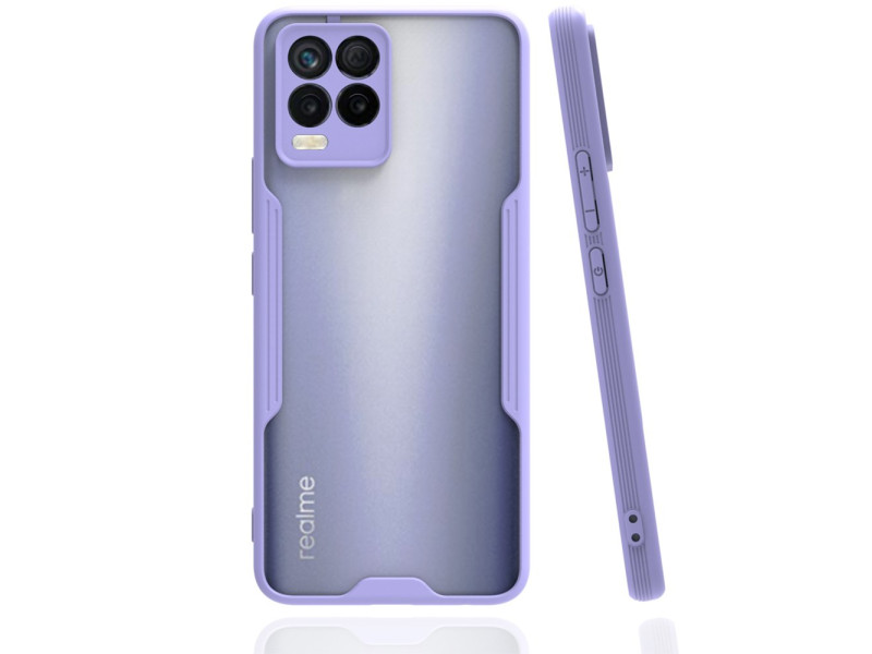 Newface Realme 8 Pro Kılıf Platin Silikon - Lila