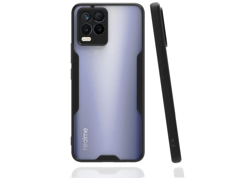 Newface Realme 8 Pro Kılıf Platin Silikon - Siyah