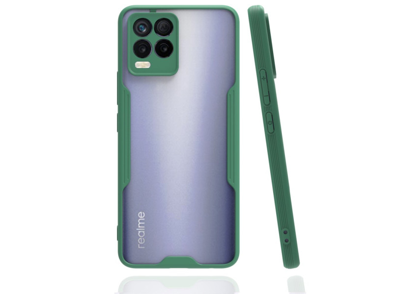 Newface Realme 8 Pro Kılıf Platin Silikon - Yeşil