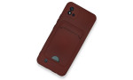 Newface Realme C11 2021 Kılıf Kelvin Kartvizitli Silikon - Bordo