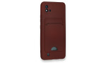 Newface Realme C11 2021 Kılıf Kelvin Kartvizitli Silikon - Bordo