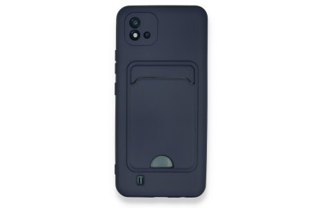 Newface Realme C11 2021 Kılıf Kelvin Kartvizitli Silikon - Lacivert