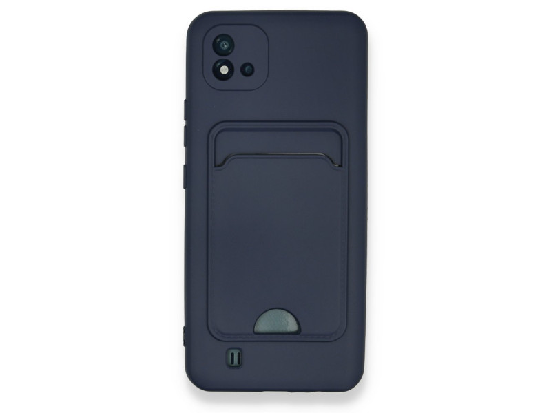 Newface Realme C11 2021 Kılıf Kelvin Kartvizitli Silikon - Lacivert