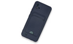 Newface Realme C11 2021 Kılıf Kelvin Kartvizitli Silikon - Lacivert