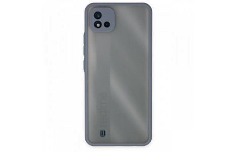 Newface Realme C11 2021 Kılıf Montreal Silikon Kapak - Gri