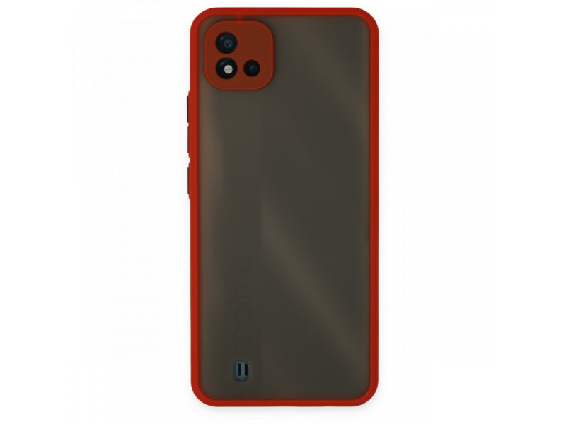 Newface Realme C11 2021 Kılıf Montreal Silikon Kapak - Kırmızı