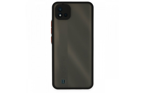 Newface Realme C11 2021 Kılıf Montreal Silikon Kapak - Siyah