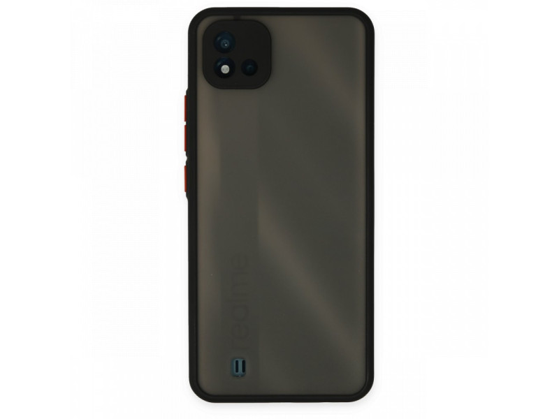 Newface Realme C11 2021 Kılıf Montreal Silikon Kapak - Siyah