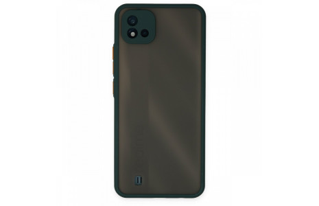 Newface Realme C11 2021 Kılıf Montreal Silikon Kapak - Yeşil
