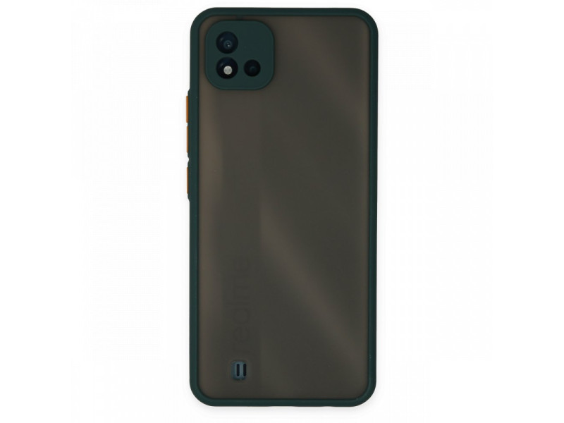 Newface Realme C11 2021 Kılıf Montreal Silikon Kapak - Yeşil