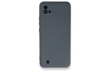 Newface Realme C11 2021 Kılıf Nano içi Kadife Silikon - Gri