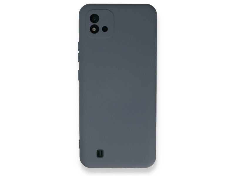 Newface Realme C11 2021 Kılıf Nano içi Kadife Silikon - Gri