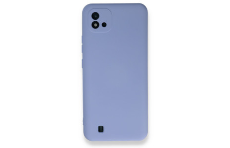 Newface Realme C11 2021 Kılıf Nano içi Kadife Silikon - Lila