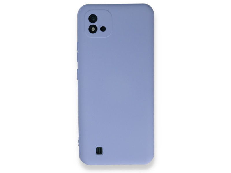 Newface Realme C11 2021 Kılıf Nano içi Kadife Silikon - Lila