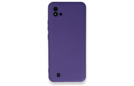 Newface Realme C11 2021 Kılıf Nano içi Kadife Silikon - Mor