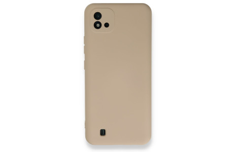 Newface Realme C11 2021 Kılıf Nano içi Kadife Silikon - Pudra
