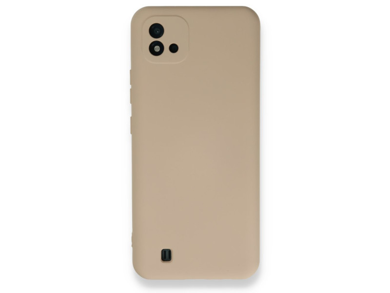 Newface Realme C11 2021 Kılıf Nano içi Kadife Silikon - Pudra