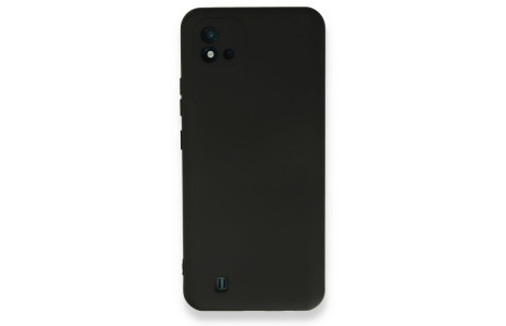 Newface Realme C11 2021 Kılıf Nano içi Kadife Silikon - Siyah