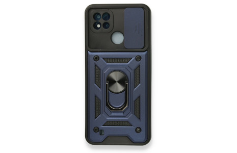 Newface Realme C11 2021 Kılıf Pars Lens Yüzüklü Silikon - Lacivert