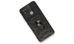 Newface Realme C11 2021 Kılıf Pars Lens Yüzüklü Silikon - Siyah