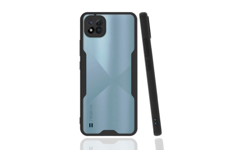 Newface Realme C11 2021 Kılıf Platin Silikon - Siyah