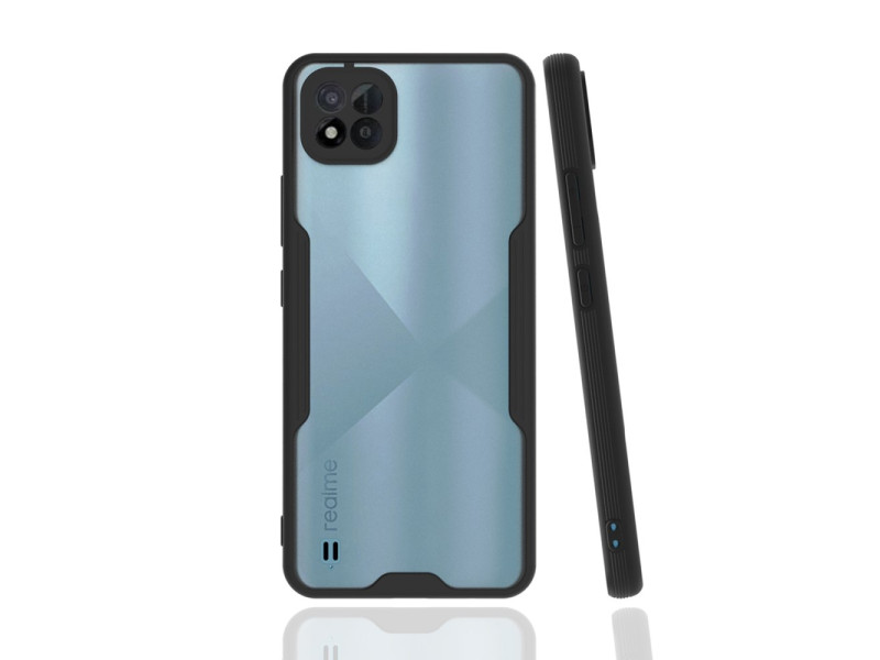 Newface Realme C11 2021 Kılıf Platin Silikon - Siyah