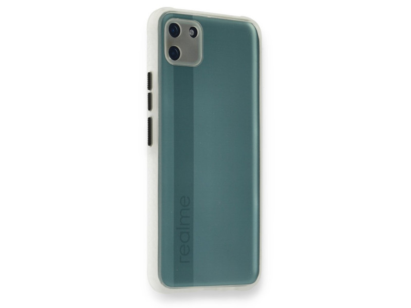 Newface Realme C11 Kılıf Miami Şeffaf Silikon - Şeffaf