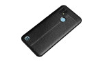 Newface Realme C25s Kılıf Focus Derili Silikon - Siyah