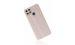 Newface Realme C25s Kılıf Glass Kapak - Pembe