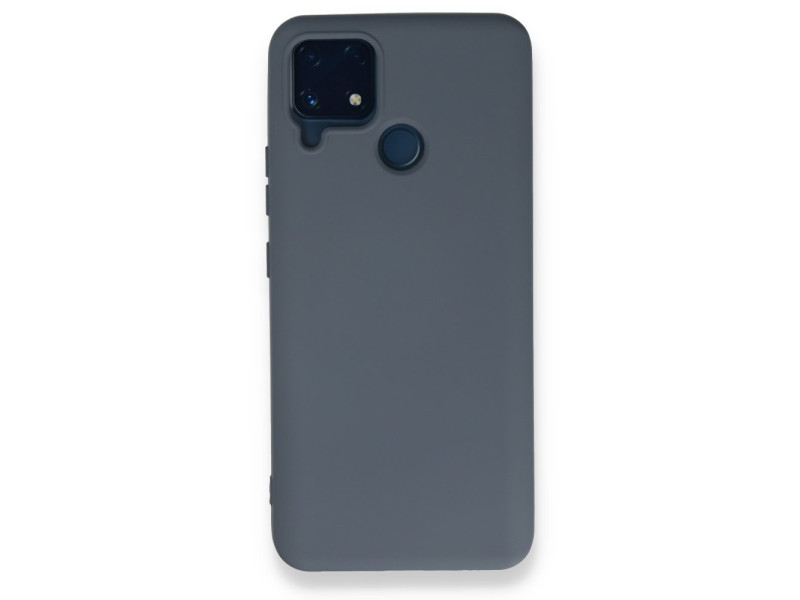 Newface Realme C25s Kılıf Nano içi Kadife Silikon - Gri