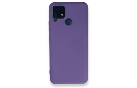 Newface Realme C25s Kılıf Nano içi Kadife Silikon - Mor